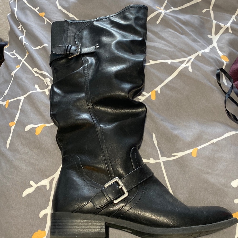 Tall black boot
